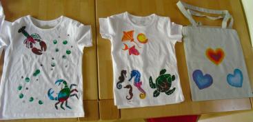 Elternbeiratsaktion "Stoffdruck"