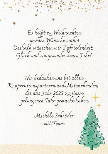 Wir wünschen Frohe Weihnachten